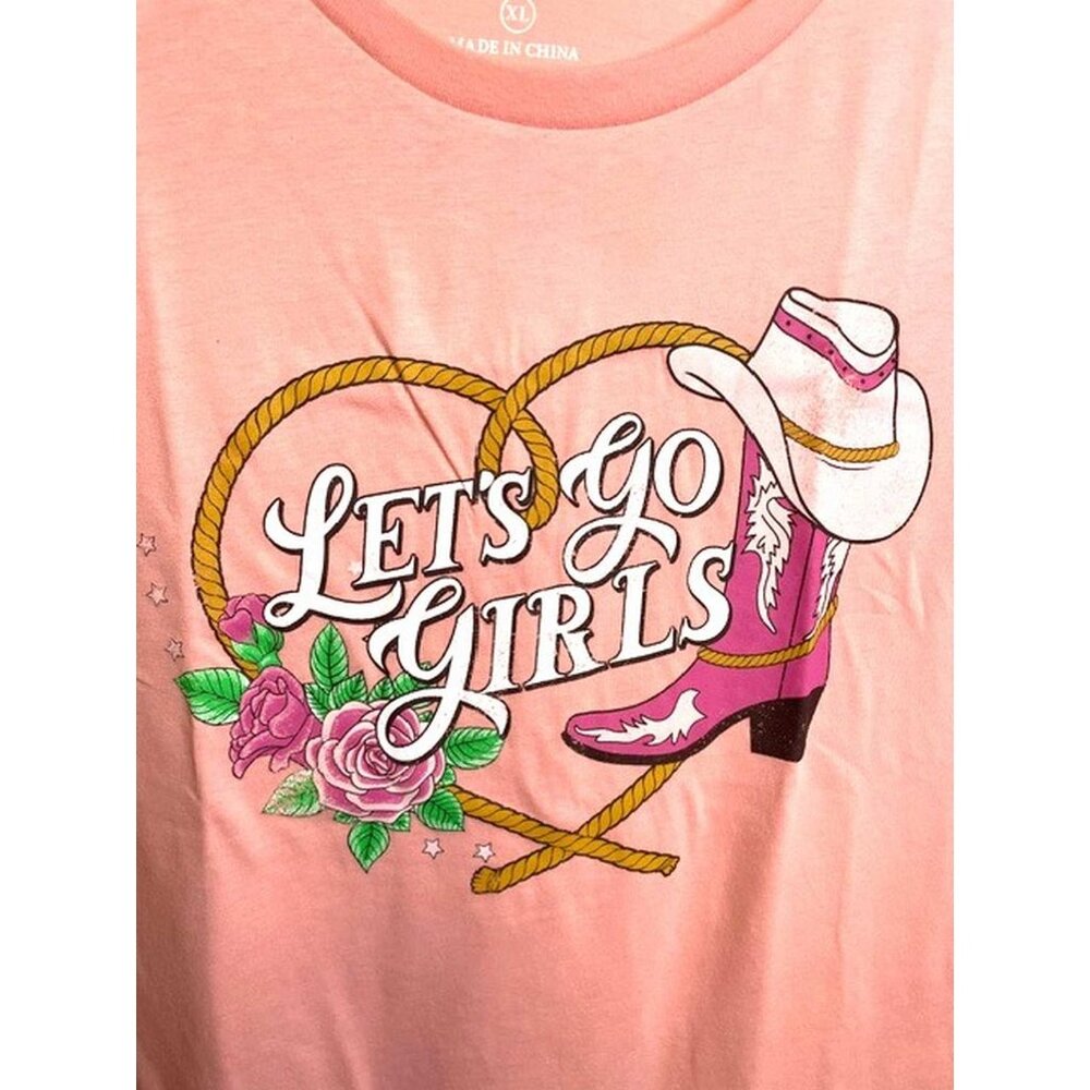 Adiva Lets Go Girls Short Sleeve T-Shirt X LARGE (210) - Picture 2 of 7